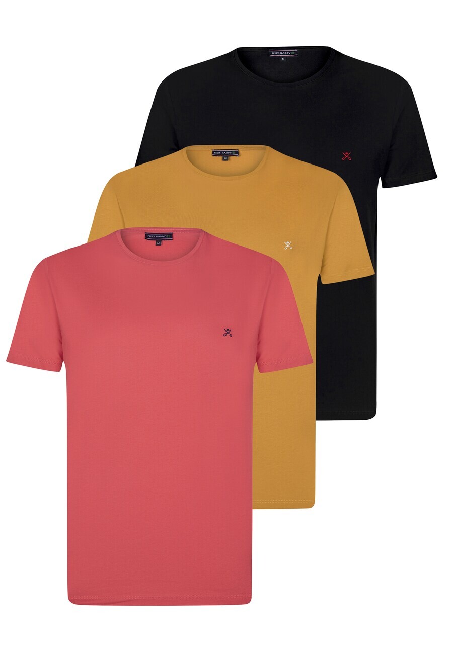 

Классическая футболка Felix Hardy Shirt ANDY, цвет mustard/pink/black