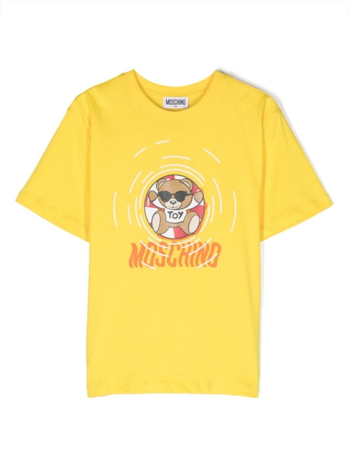 

Moschino Kids футболка с принтом Teddy Bear, желтый