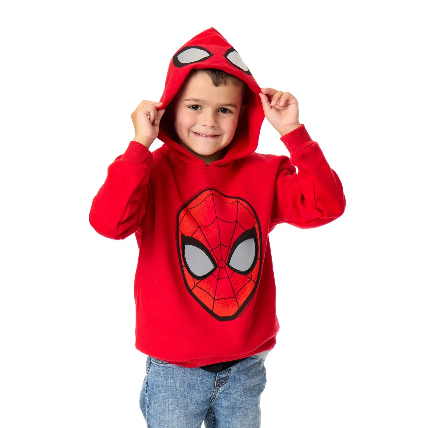 Детская худи с капюшоном Spider-Man, Marvel, красный