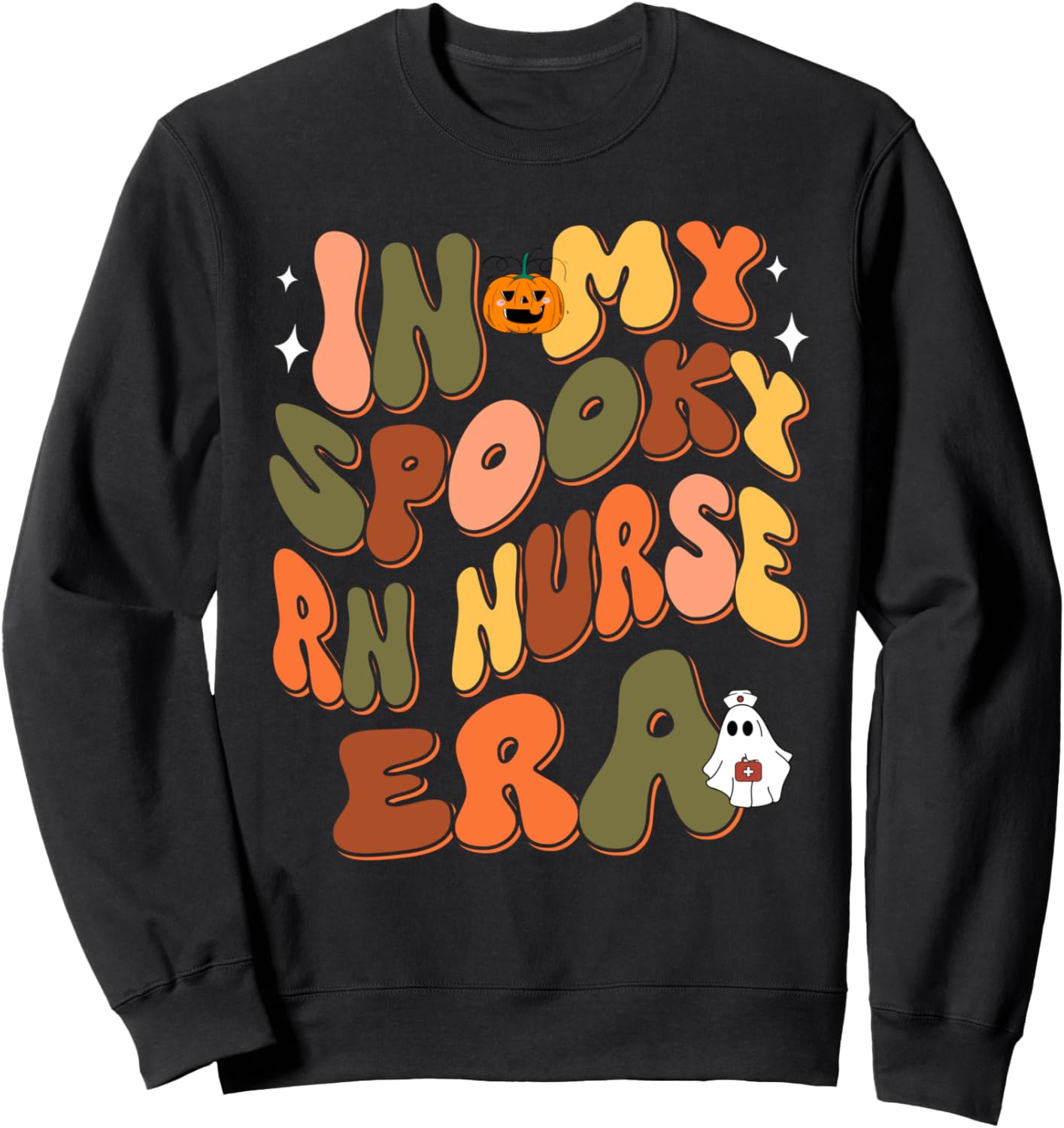 

Классная толстовка для костюма медсестры в стиле Хэллоуина Groovy Halloween Nurse Era Women Scrub Costumes, черный