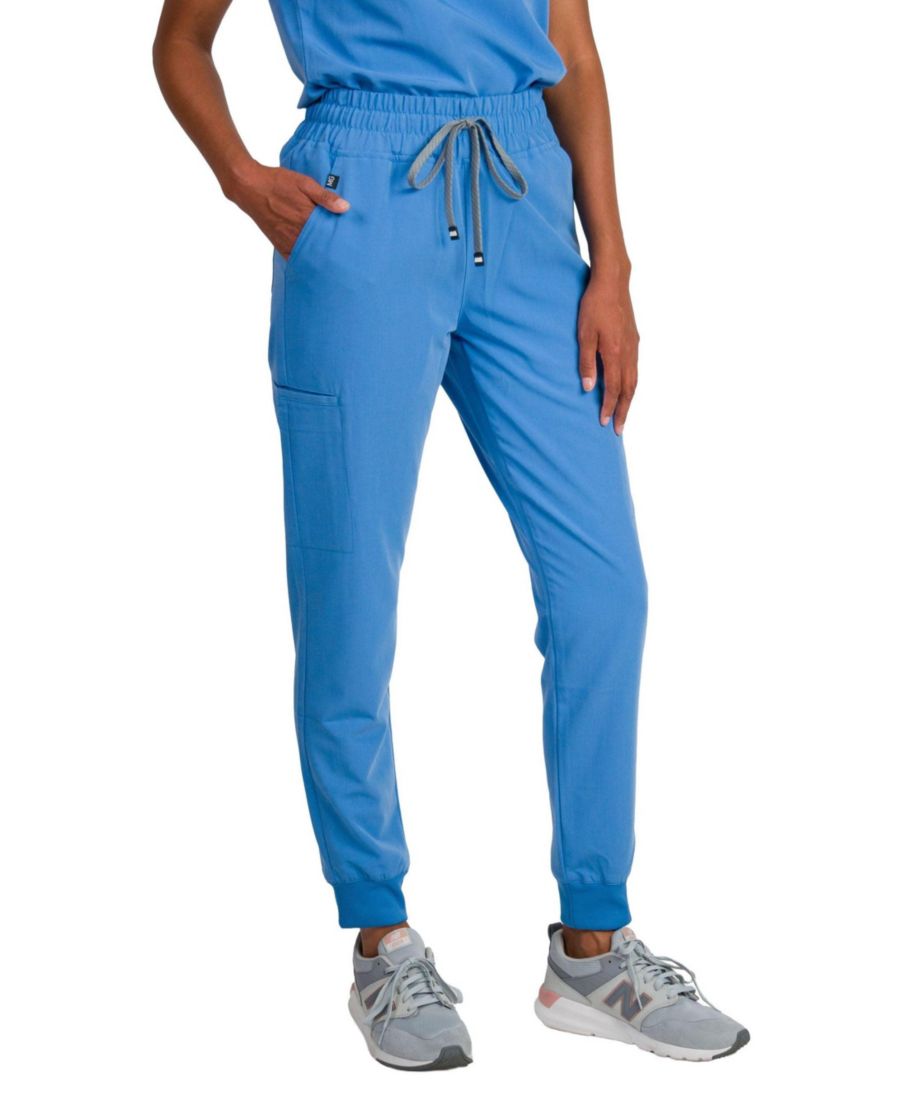 

Женские спортивные брюки Madison Mid-rise Slim Jogger Scrub Pant Medgear, Ceil