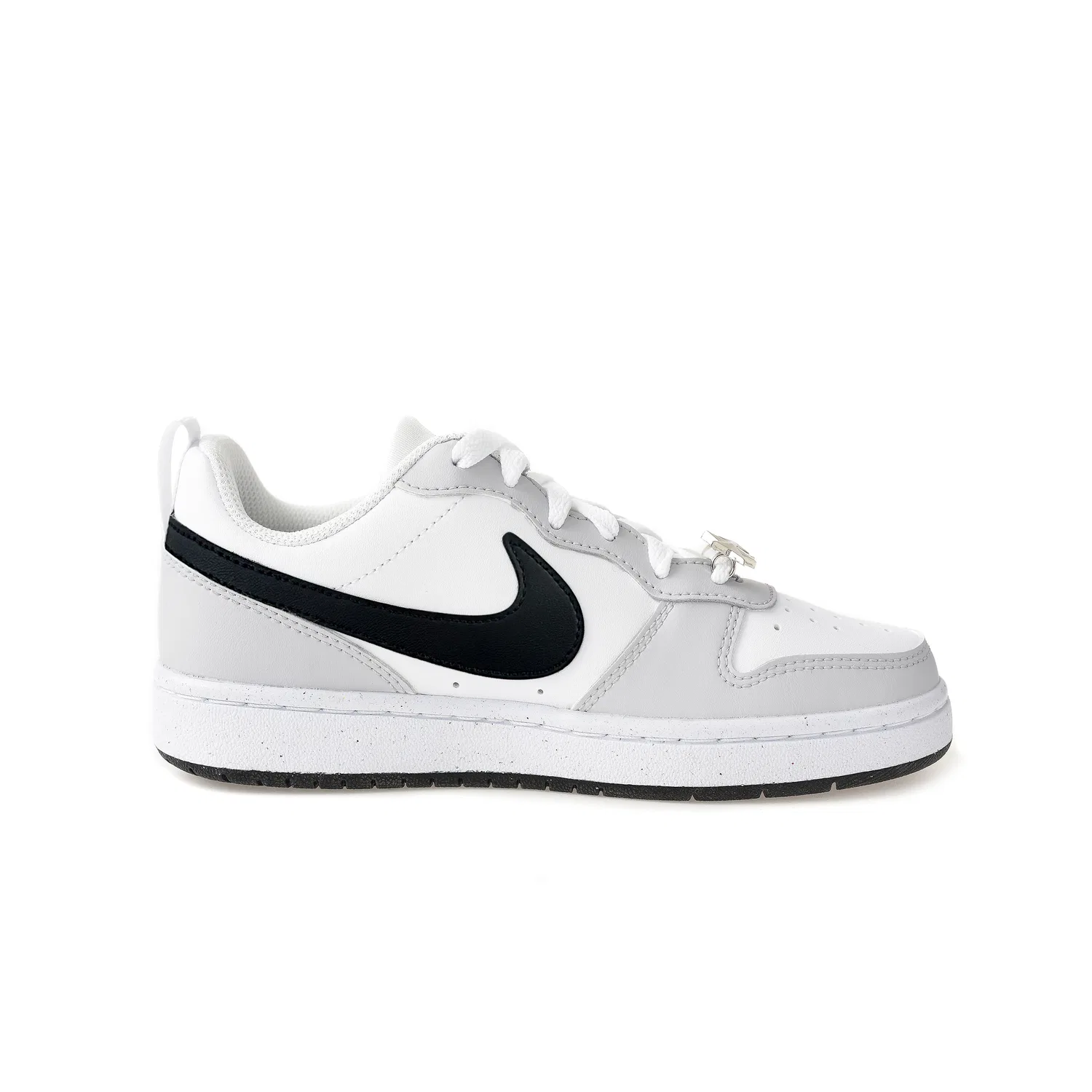 Кроссовки детские для скейтбординга Court Borough Cushioning Abrasion Resistant Cushioning, Wear Resistant Low top Gray Nike, Light Gray — фото 3