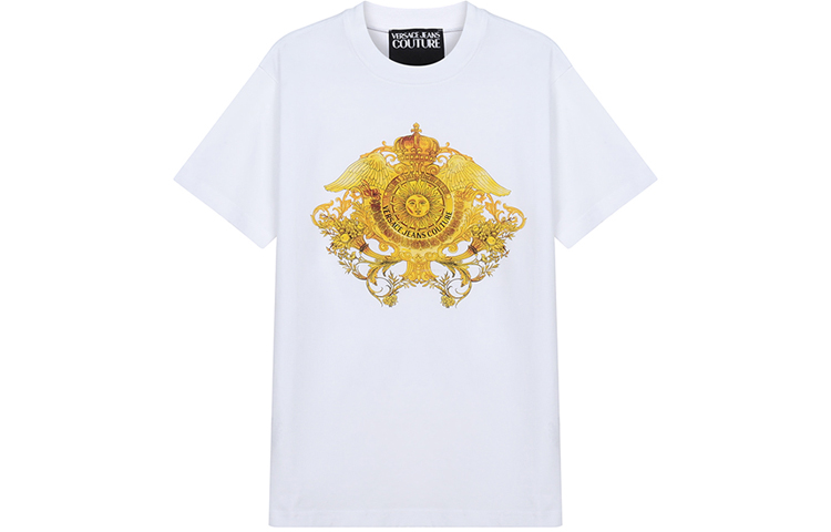 

VERSACE JEANS COUTURE Футболка мужская белая, Белый, VERSACE JEANS COUTURE Футболка мужская белая