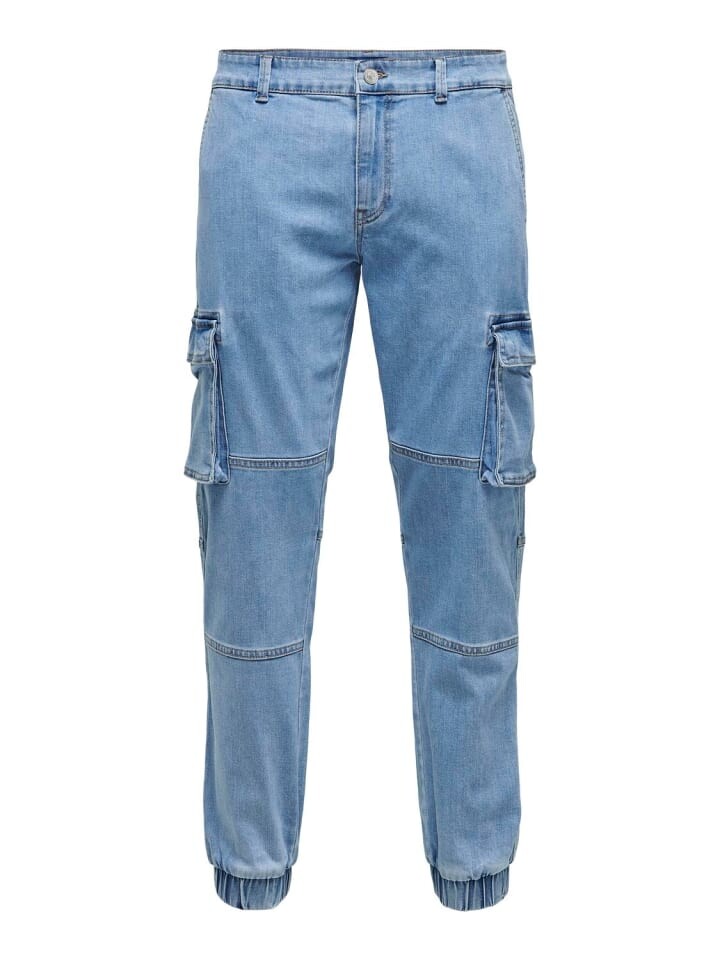 

Джинсы Only&Sons Tapered Fit, голубой