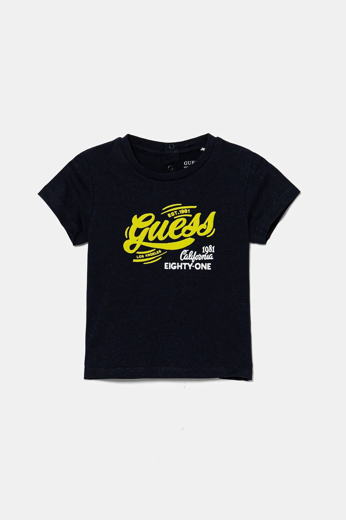 

Футболка из хлопка для малышей Guess, темно-синий