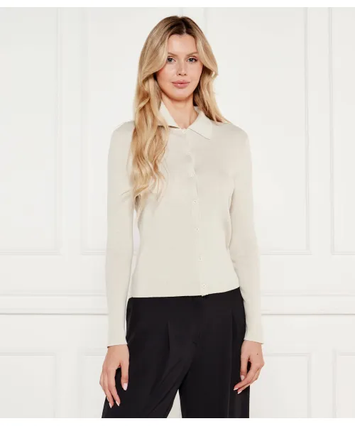 

Шерстяной кардиган Slim fit Marc Cain, бежевый