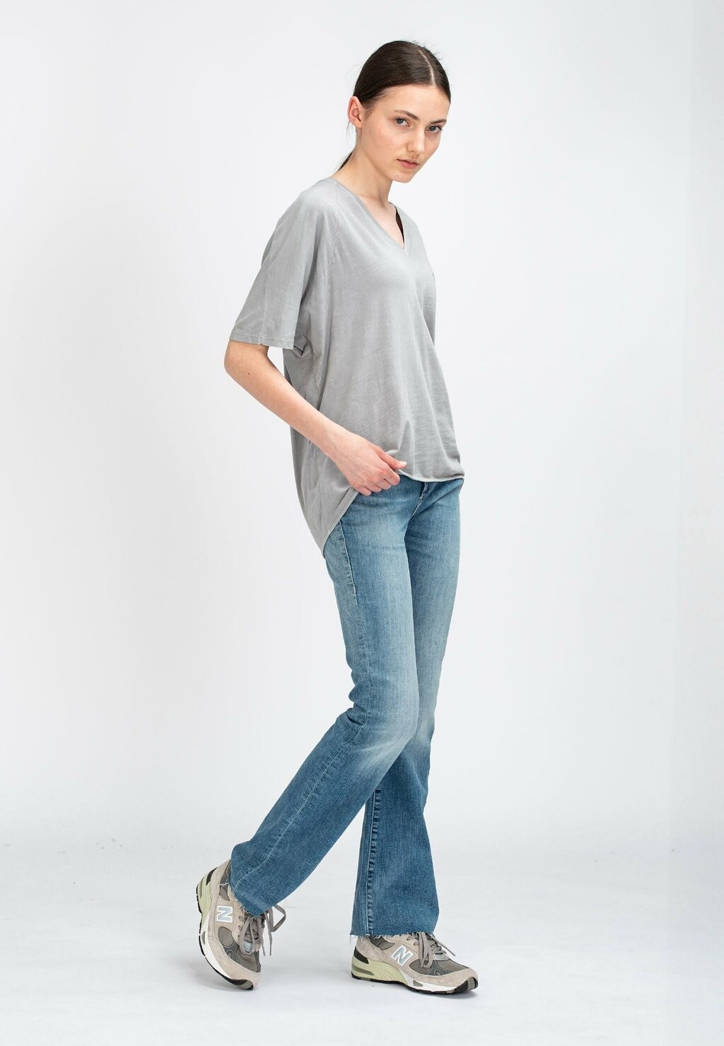 

Базовая футболка BIG V TEE True Religion, серый