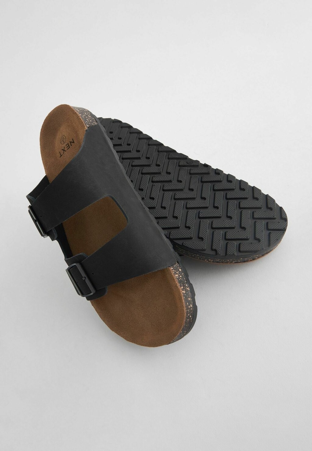 Сандалии на плоской подошве DOUBLE STRAP STANDARD Next, цвет Mottled Black — фото 4