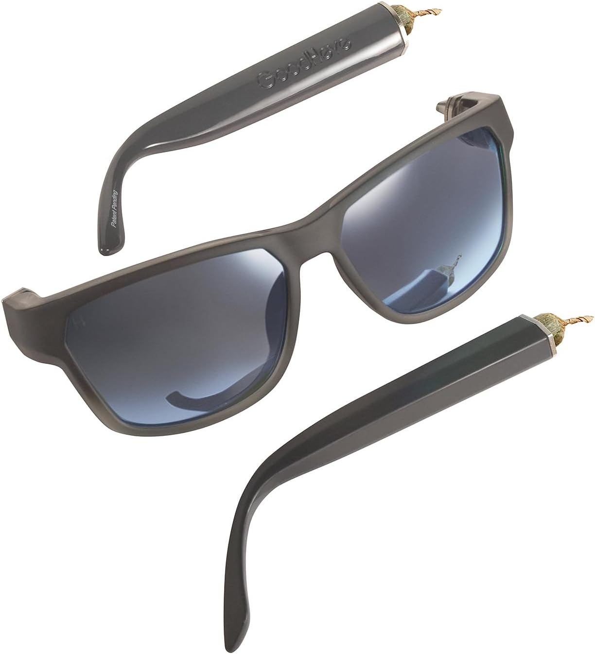 

Солнцезащитные очки премиум-класса с поляризацией и скрытым отделением для хранения – стиль и функциональность! Черный, серый, металлизированный серебристый зеркальный оттенок GoodHeye, Black