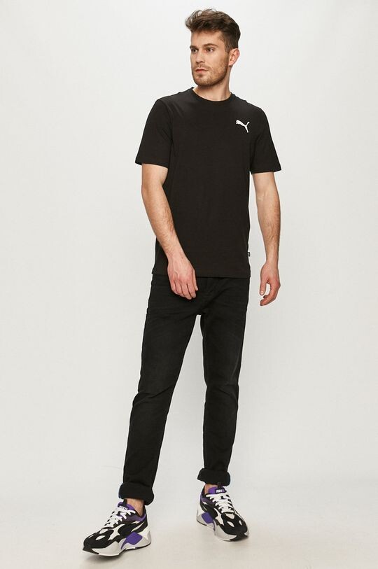 

Хлопковая футболка Puma, черный