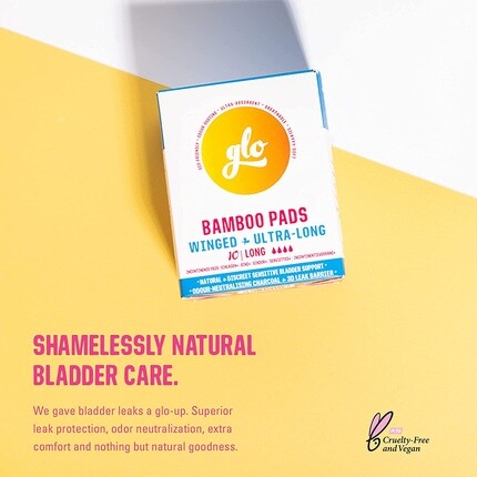Glo Organic Bamboo Incontinence Женские ультрадлинные биоразлагаемые прокладки для чувствительных мочевых пузырей Flo — фото 2