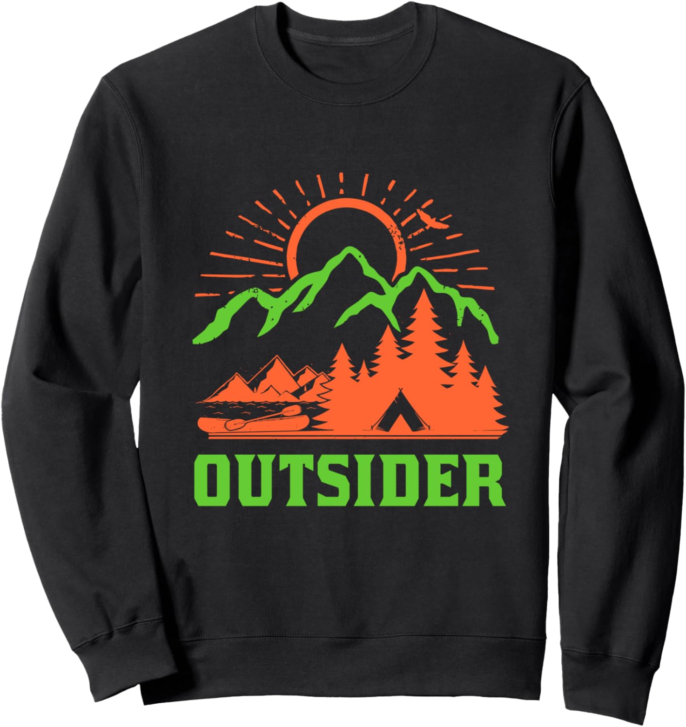 

Толстовка Hiking, Mountain Lines, Alpine Motifs, Hiking., черный