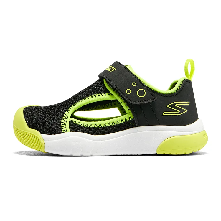 Skechers Детские сандалии дышащие green black для детей 3-7 лет
