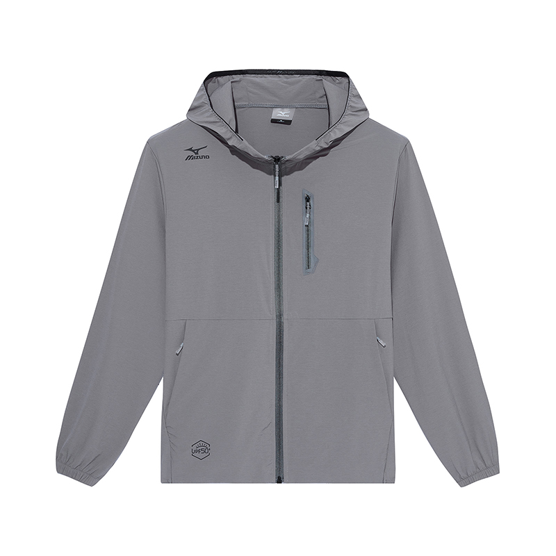 

Mizuno Сверхлегкая дышащая быстросохнущая одежда с защитой от ультрафиолета Unisex, Light Gray