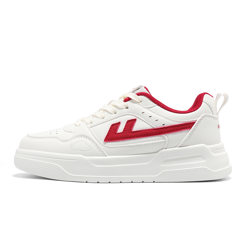 

Обувь для скейтбординга низкие кроссовки Unisex в стиле офлайн-магазина WARRIOR, бежевый красный