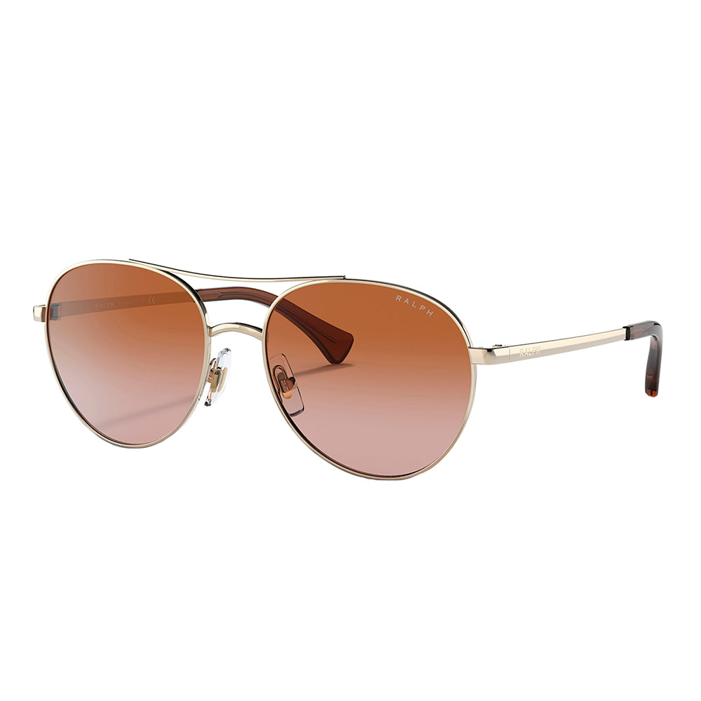 

Круглые солнцезащитные очки Ralph by Ralph Lauren RA 4135 911613 55 мм для женщин, цвет shiny pale gold