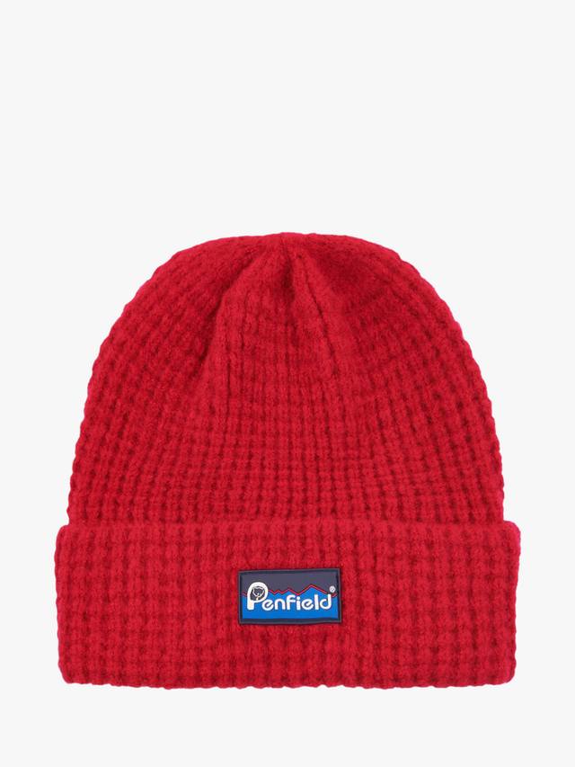 

Шапочка вафельной вязки Penfield, цвет Equestrian Red