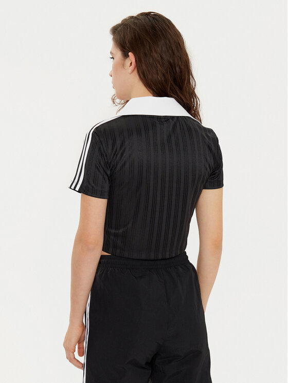 Облегающая футболка adicolor Football Jacquard JD2606 Adidas, черный — фото 3