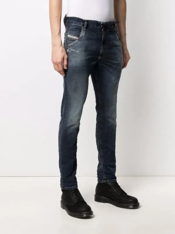 Зауженные книзу джинсы-джоггджи Diesel, синий — фото 3