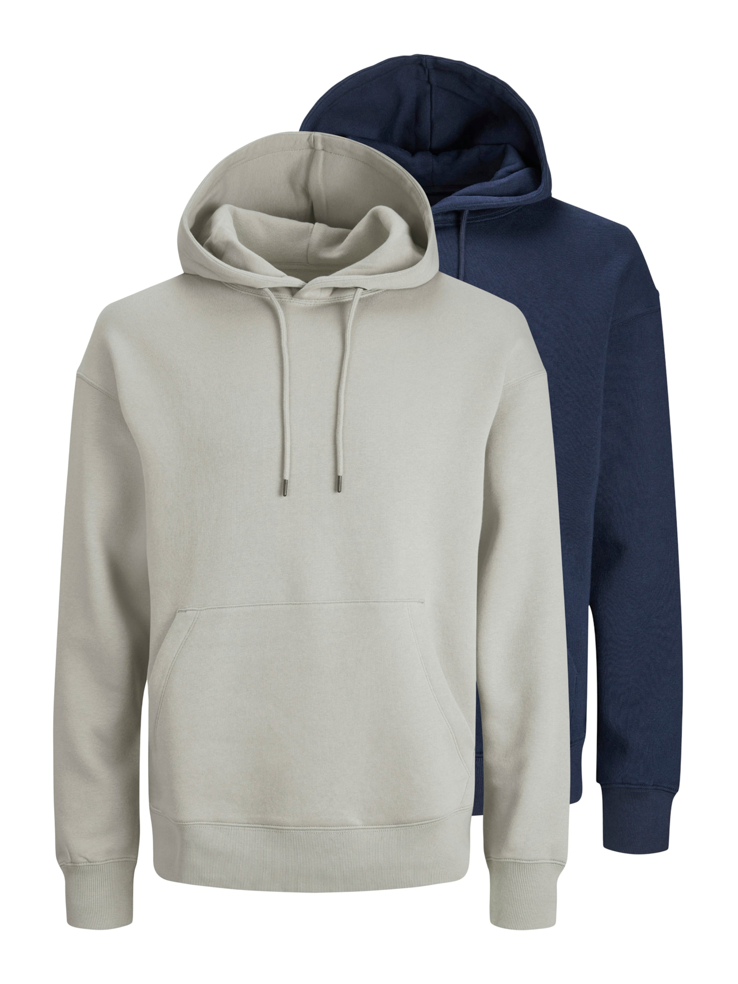 

JACK & JONES Толстовка 'JJEBRADLEY' в цвете Navy, Light Grey, Серый, JACK & JONES Толстовка 'JJEBRADLEY' в цвете Navy, Light Grey