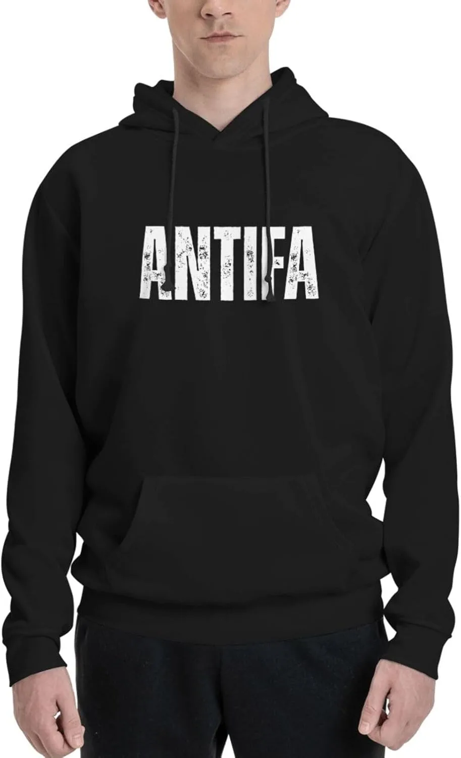 

Толстовка Antifa с капюшоном, плюшевая, для осени и зимы AINVLENAN