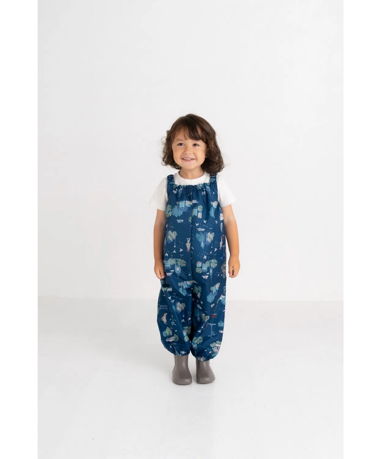 Дождевик детский Town Playwear с сумкой для хранения, тёмно-синий — фото 2