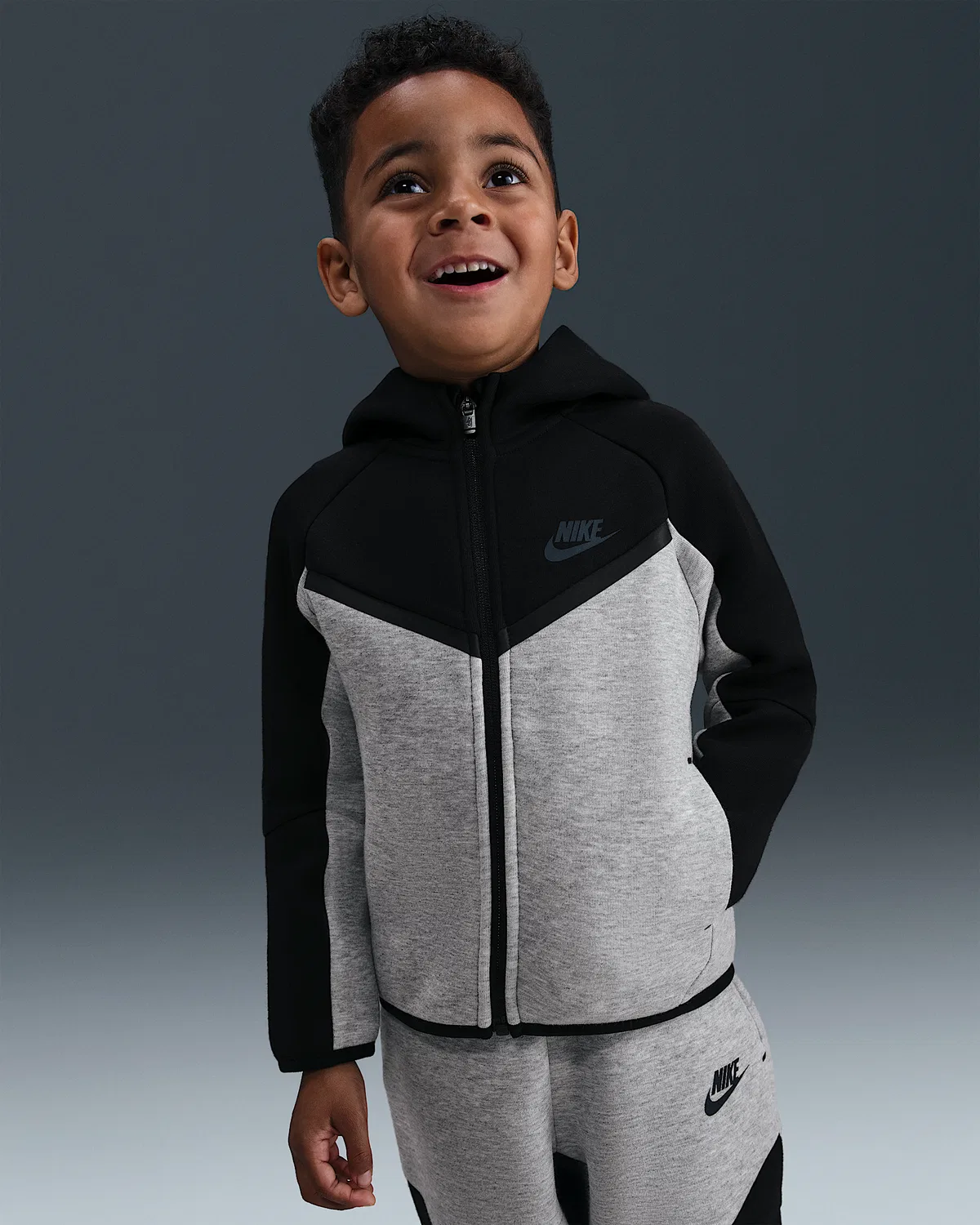 Детский спортивный костюм Nike Sportswear Toddler Tech Fleece, Black — фото 2