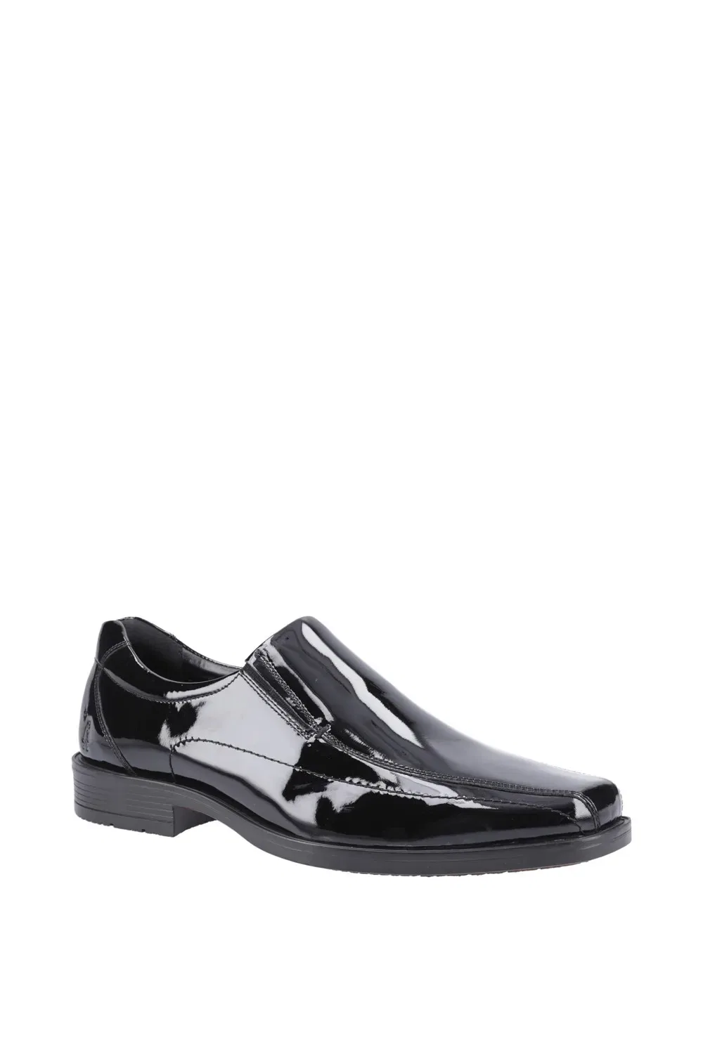 Мужские повседневные туфли Brody Slip On Patent Hush Puppies, черный