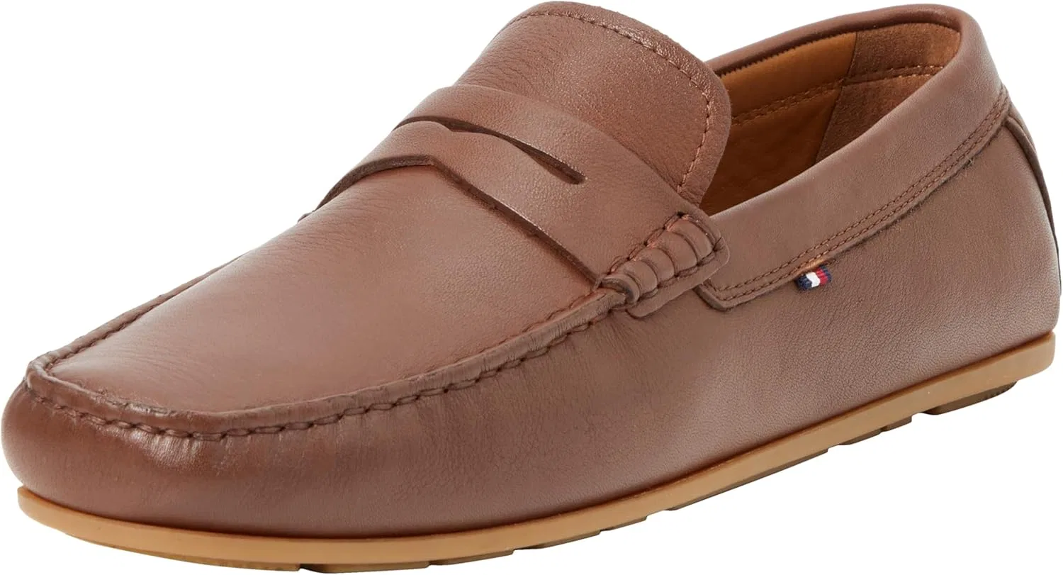 Мужские замшевые лоферы Tommy Hilfiger, Brown Winter Cognac