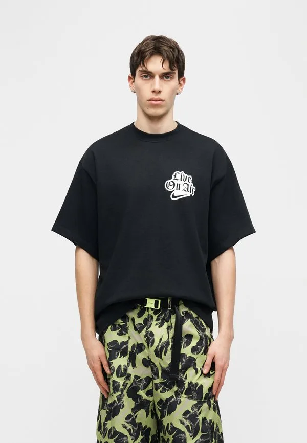 Футболка с принтом solo tee Nike Sportswear, Black/White — фото 2
