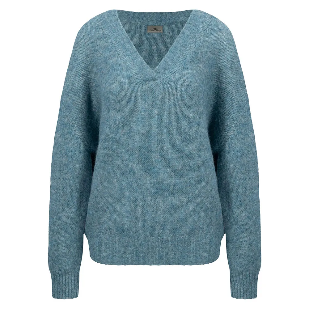 

Свитер Fynch Hatton 24107405 v neck, синий