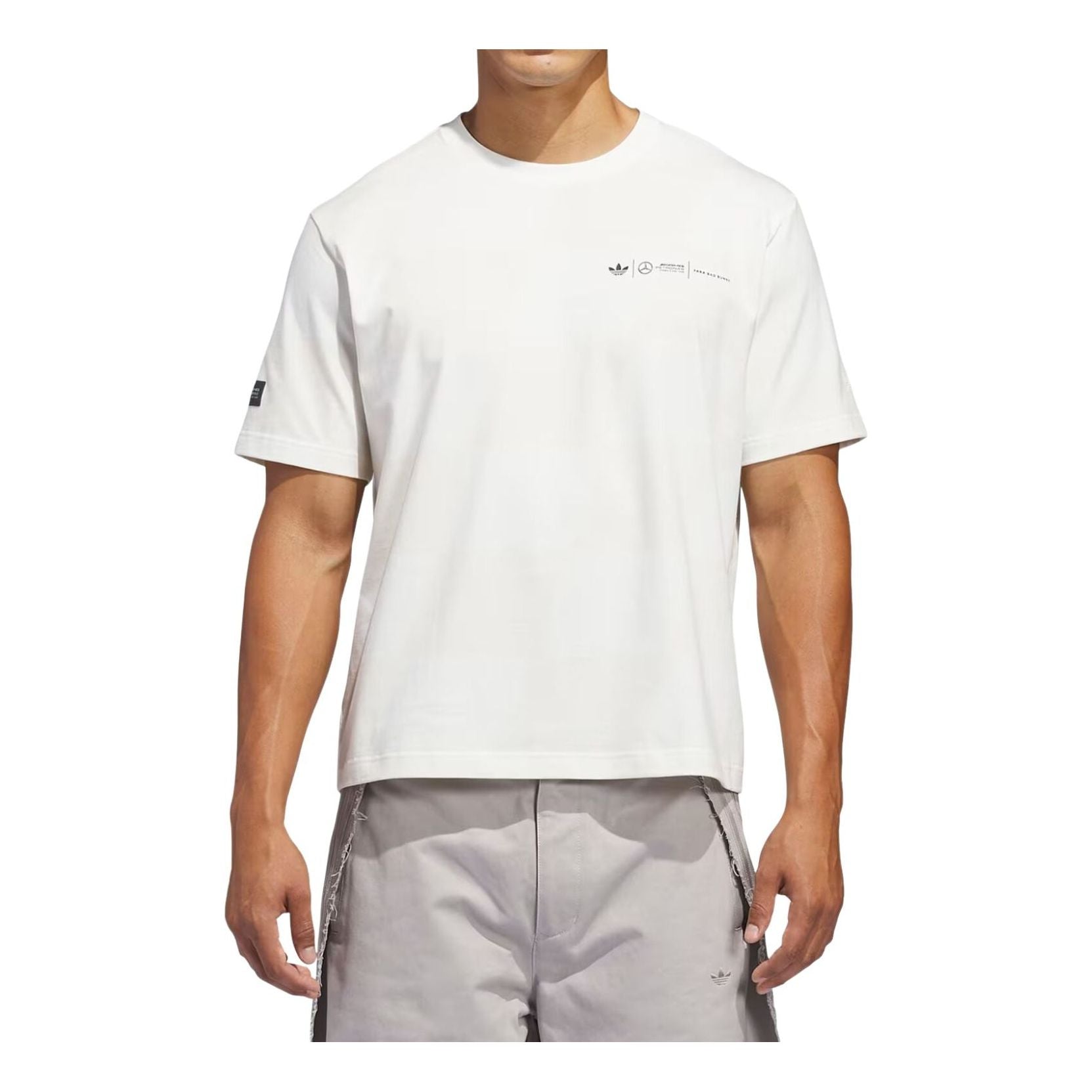 Футболка Adidas x Bad Bunny x Mercedes AMG Petronas Racing Logo Relaxed T-Shirt 'White' — фото 3