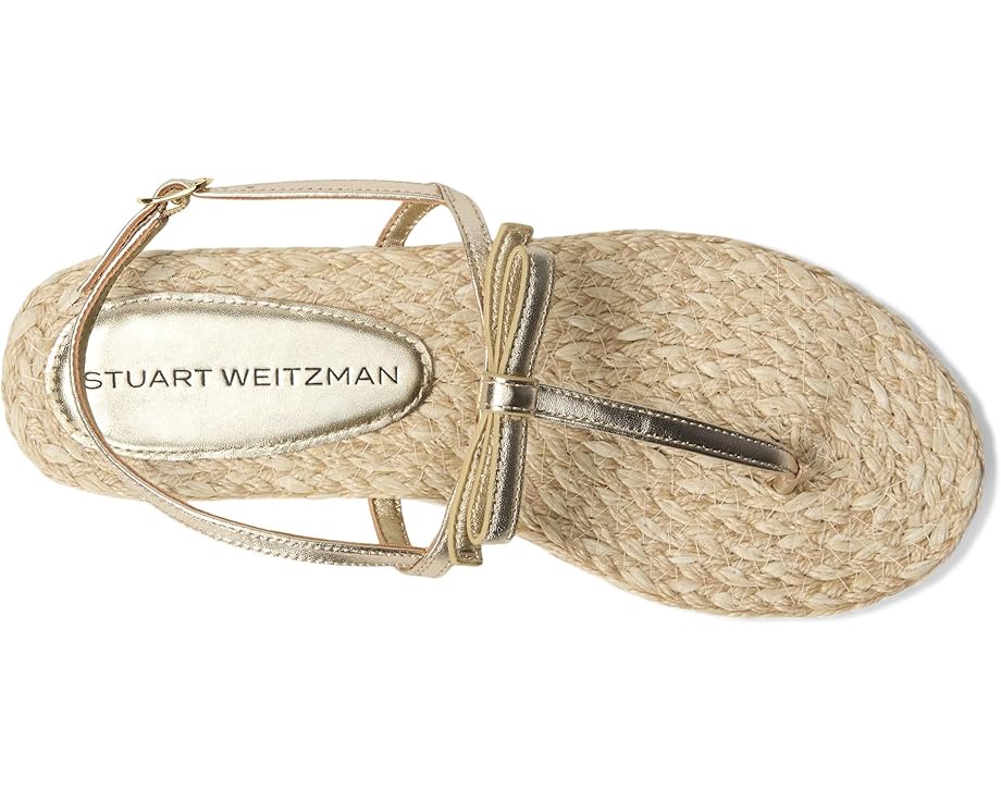 Сандалии Stuart Weitzman Felicity Espadrille Sandal, цвет Light Gold/Natural — фото 2