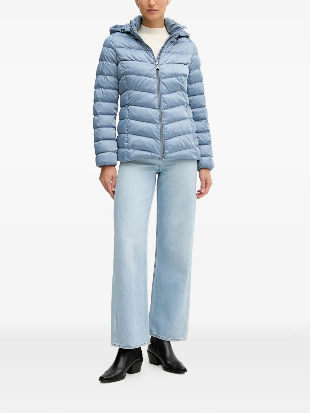 

Узкая (приталенная) стеганая куртка Geox, синий