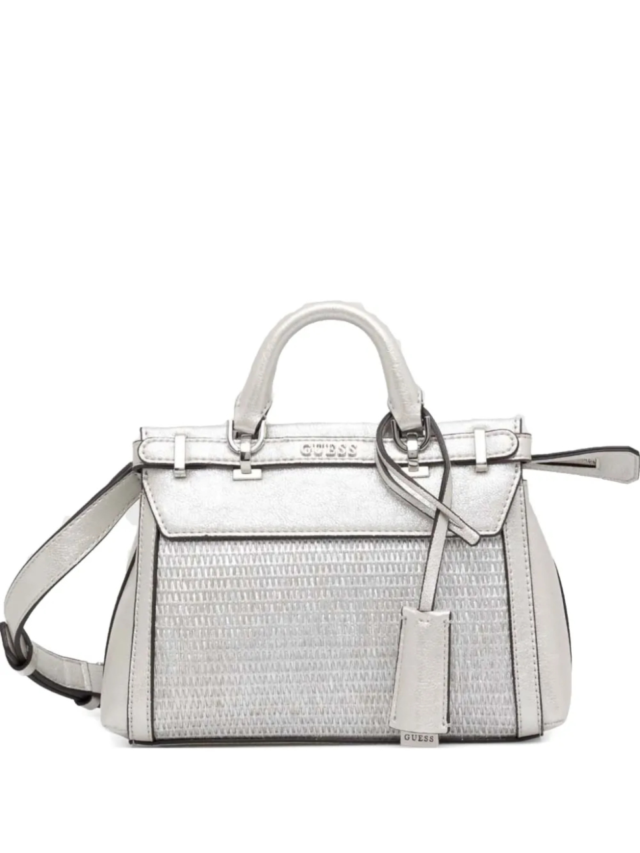 

GUESS USA сумка-тоут с логотипом, серебряный