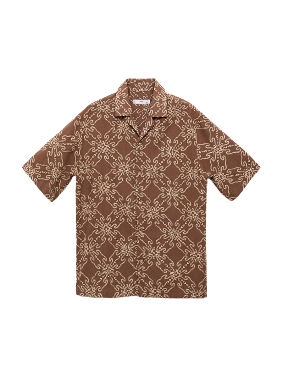 

Рубашка на пуговицах классического кроя MANGO MAN SAONA, Brown/Cappuccino