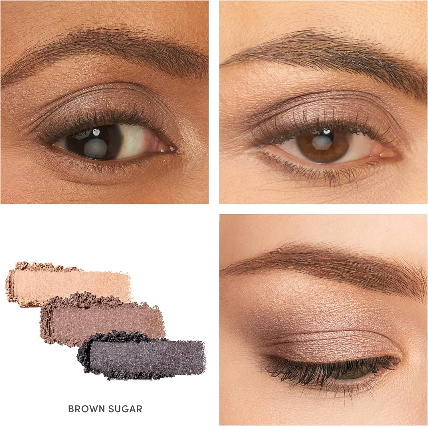 Тени для век Jane Iredale Pure Press Eyeshadow Triple коричневый сахар — фото 3
