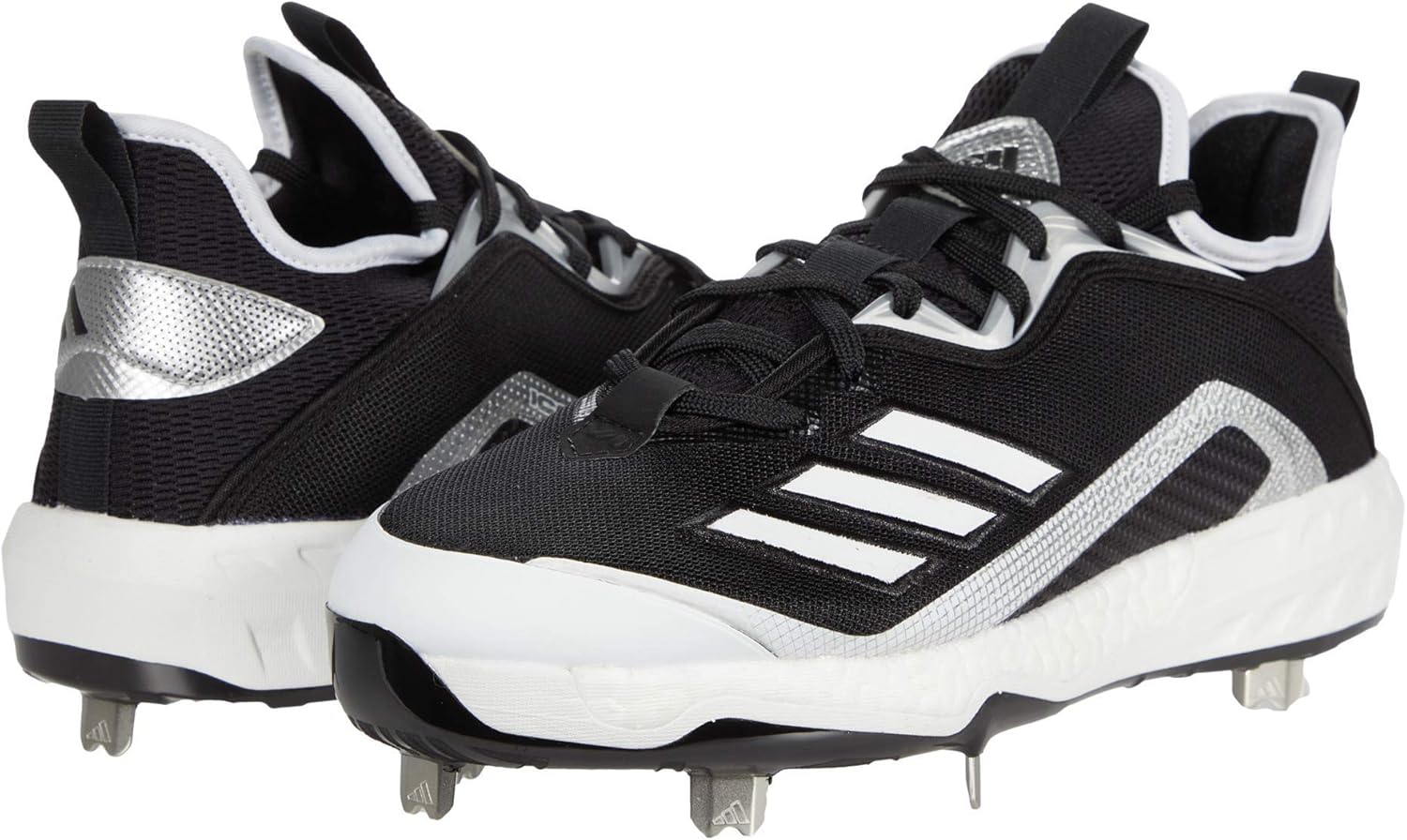 Мужские бейсбольные кроссовки Adidas FV9348, белый/черный — фото 2