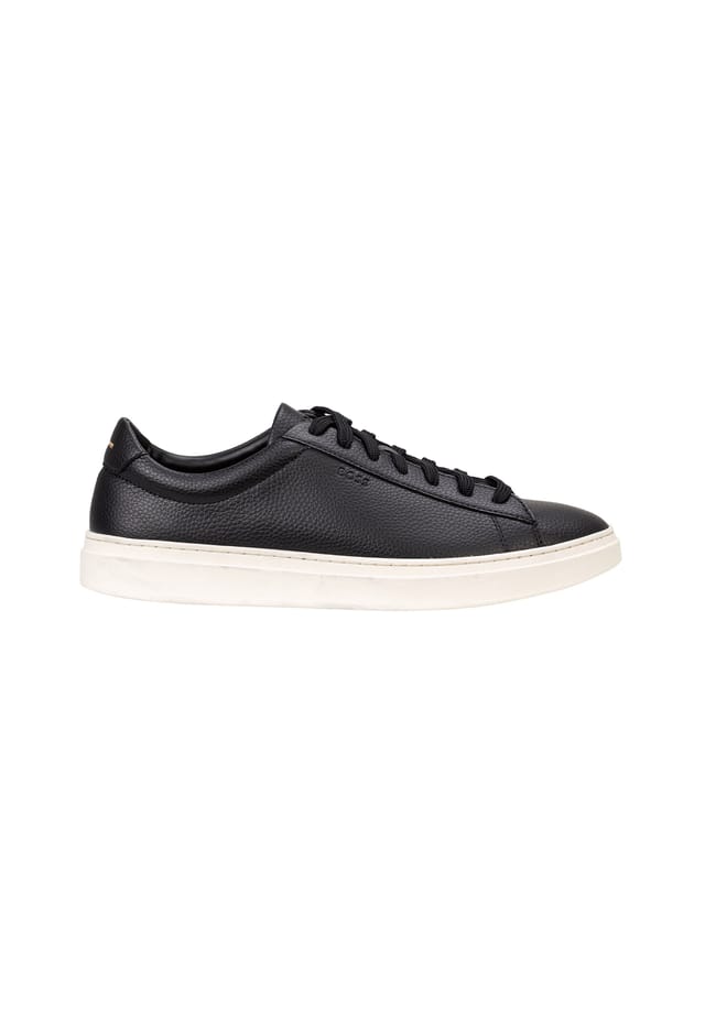 

Кроссовки - Kieran Tenn Algr low shoe из натуральной кожи с логотипом Boss, черный