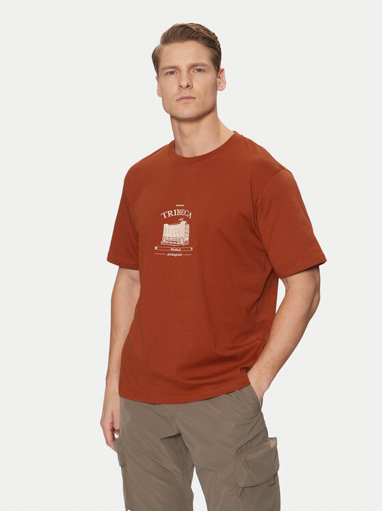 

Футболка свободного кроя Boston 12273400 Jack&Jones, коричневый