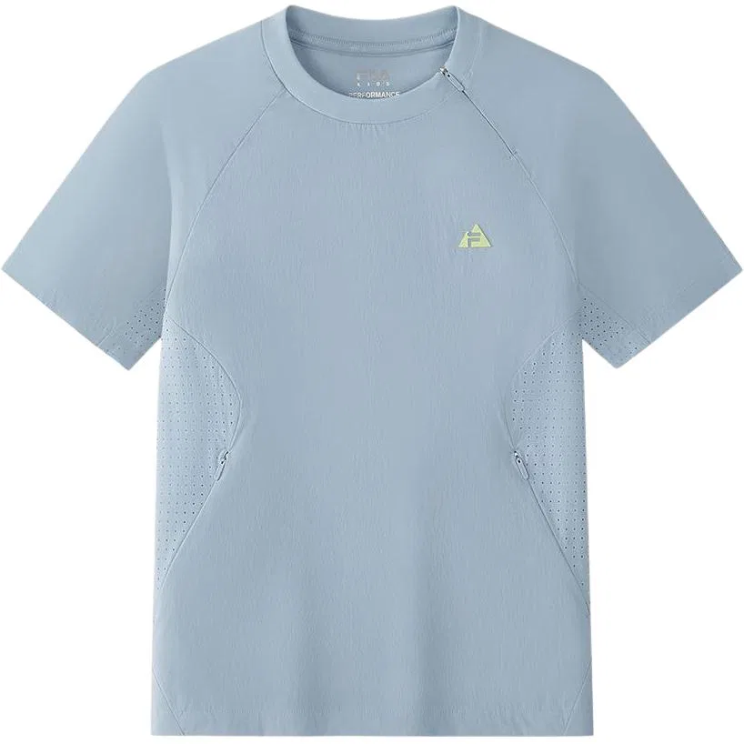 Футболка с круглым вырезом FILA KIDS Lin Gray Blue