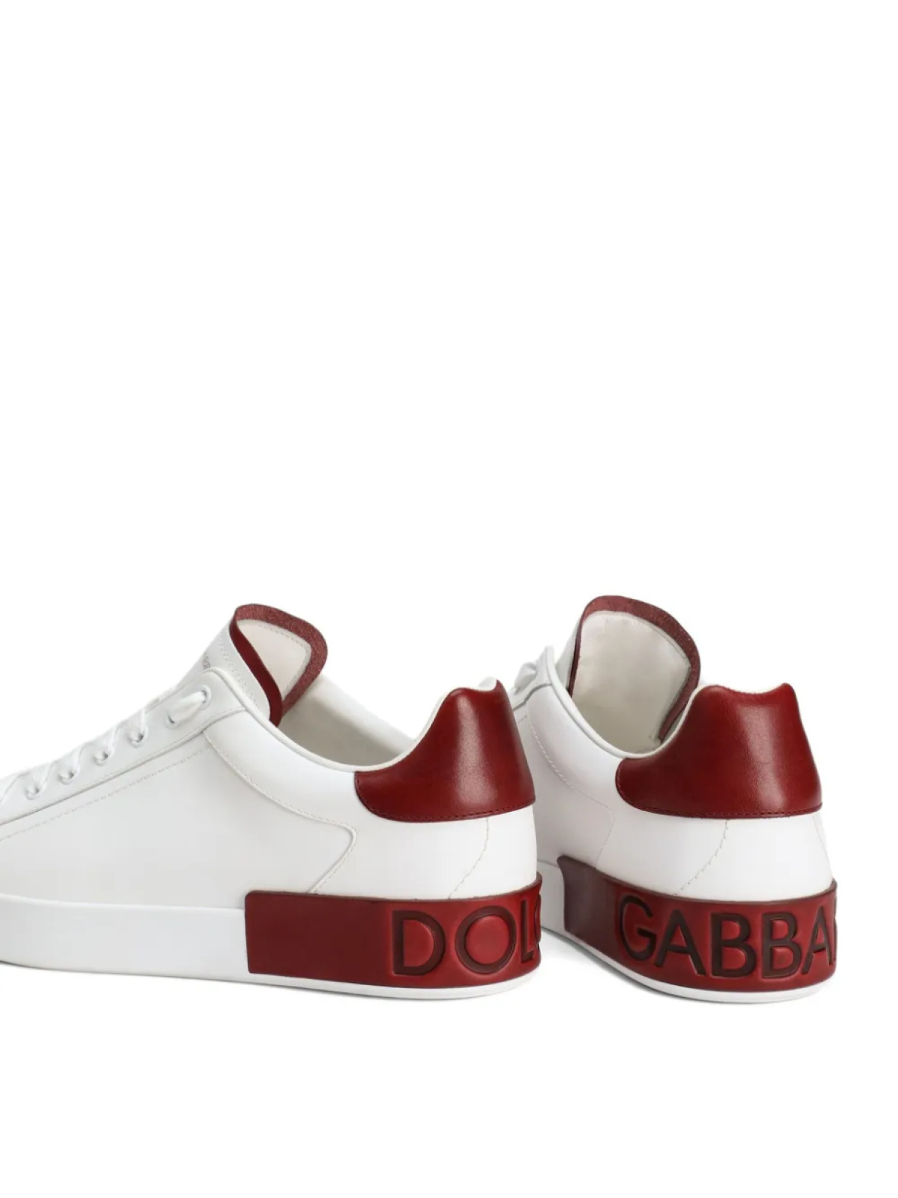 Dolce & Gabbana кроссовки Portofino с тисненым логотипом, белый — фото 4
