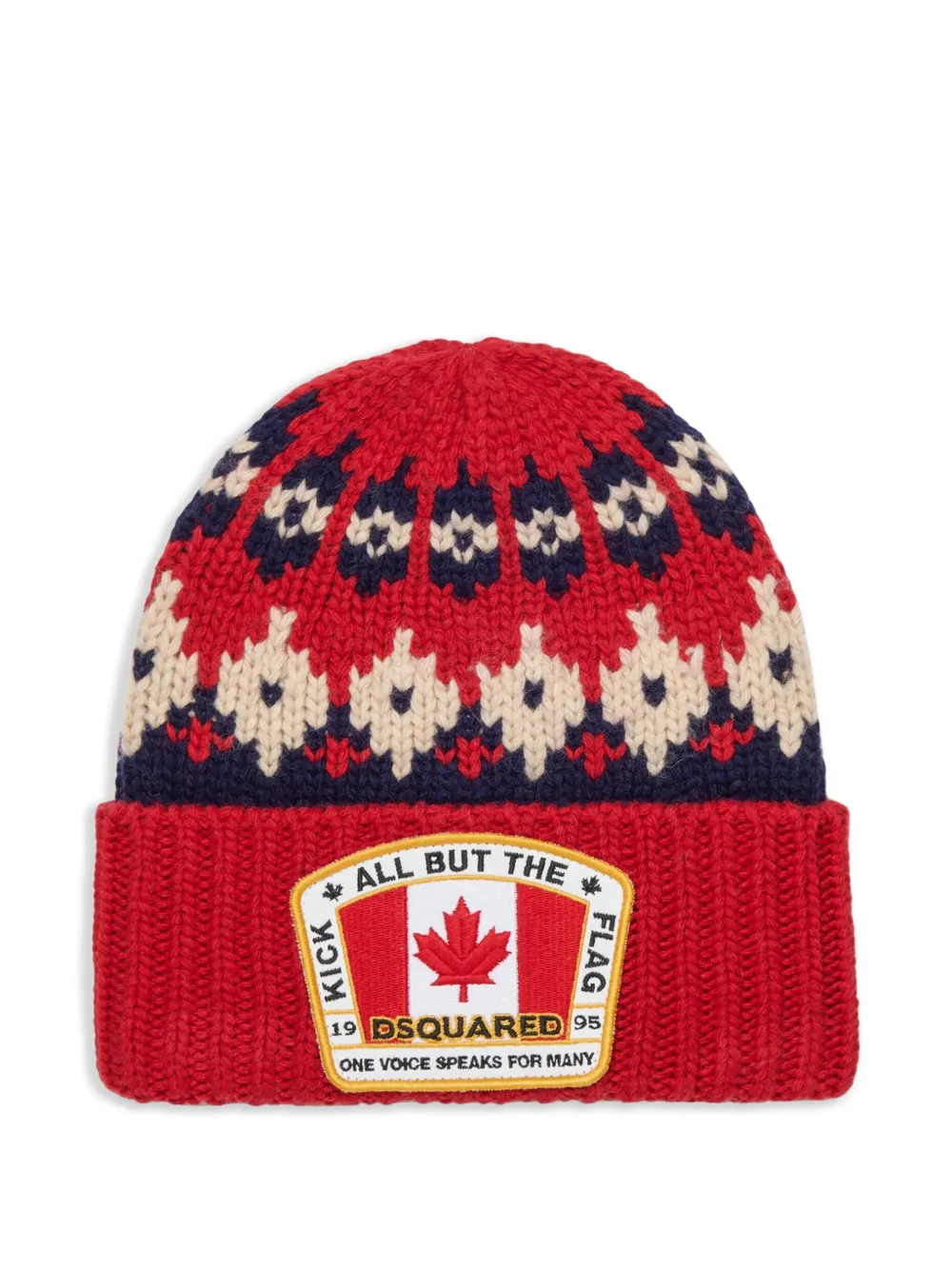 

Шапка бини Canadian Flag DSQUARED2 KIDS, красный