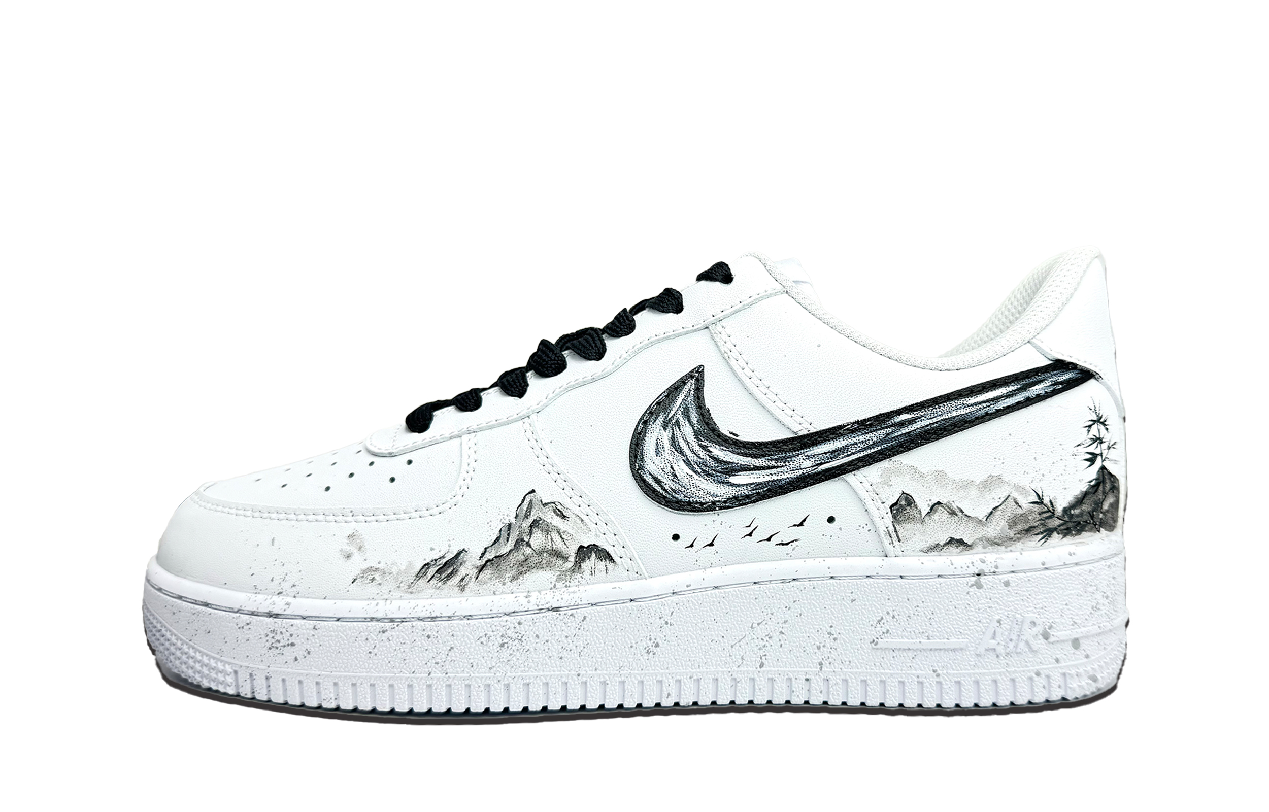 

Мужские кроссовки для скейтбординга Nike Air Force 1, Black/White