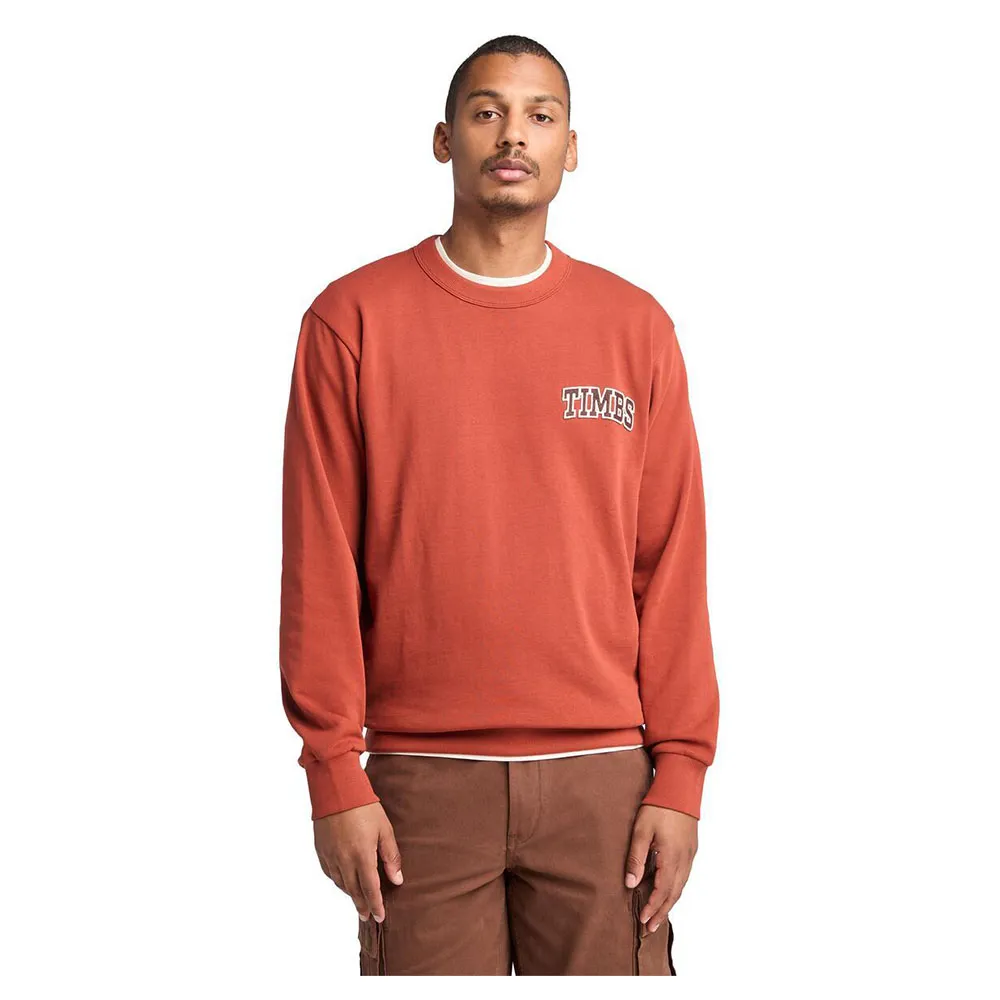 

Толстовка Timberland Front Timbs Graphic Crew Neck, оранжевый