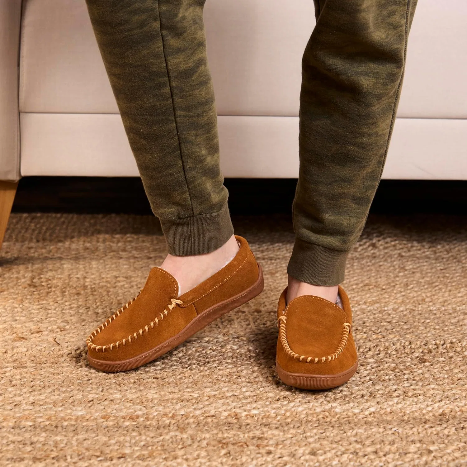 Мокасины на толстой подошве Minnetonka, коричневый — фото 3