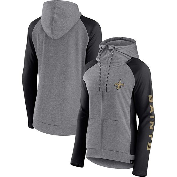 

Женская худи Fanatics Branded Heather Gray/College Black New Orleans Saints Blind Side легкая на молнии Unbranded, Черный, Женская худи Fanatics Branded Heather Gray/College Black New Orleans Saints Blind Side легкая на молнии Unbranded