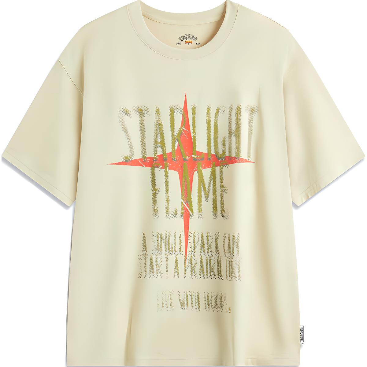 

Лининг Бадфайв футболка мужская абрикосовая хаки