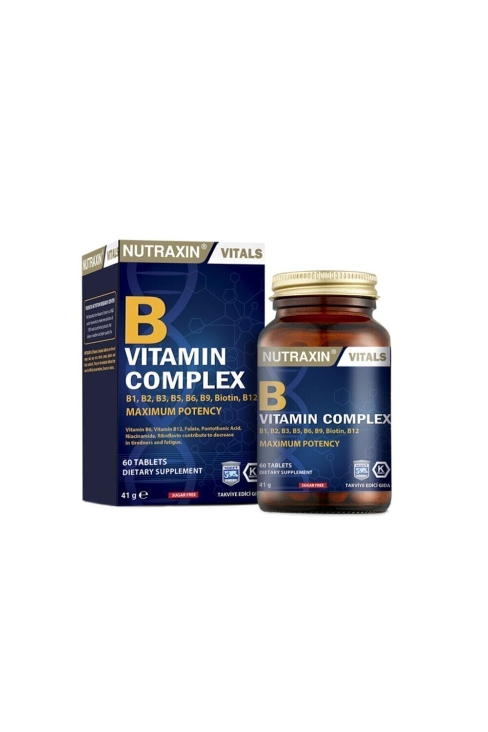 

Nutraxin Комплекс витаминов группы В, 60 таблеток