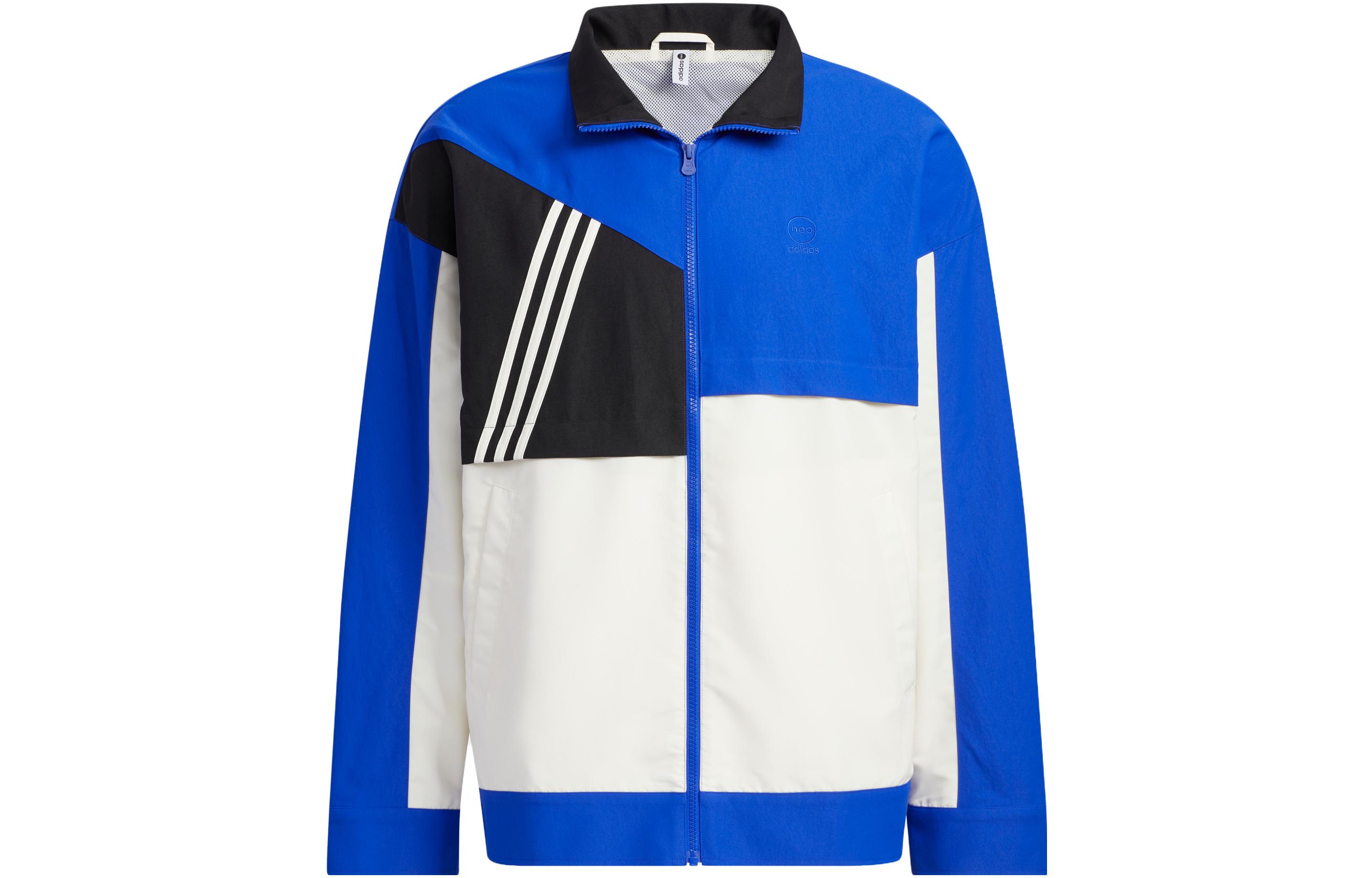 Adidas Neo Ярко-синяя унисекс куртка, Bright Blue — фото 3